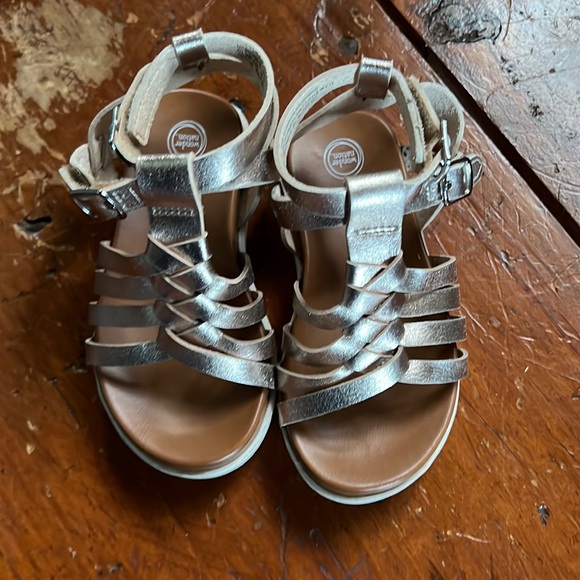 Rose gold metallic gladiator sandals - Picture 1 of 3